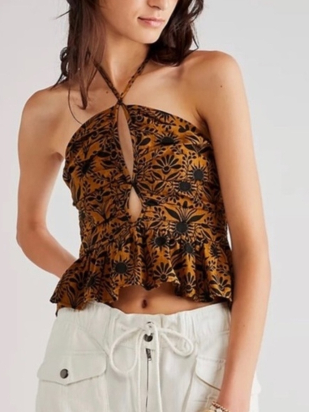 Free People Dandelion Halter Top